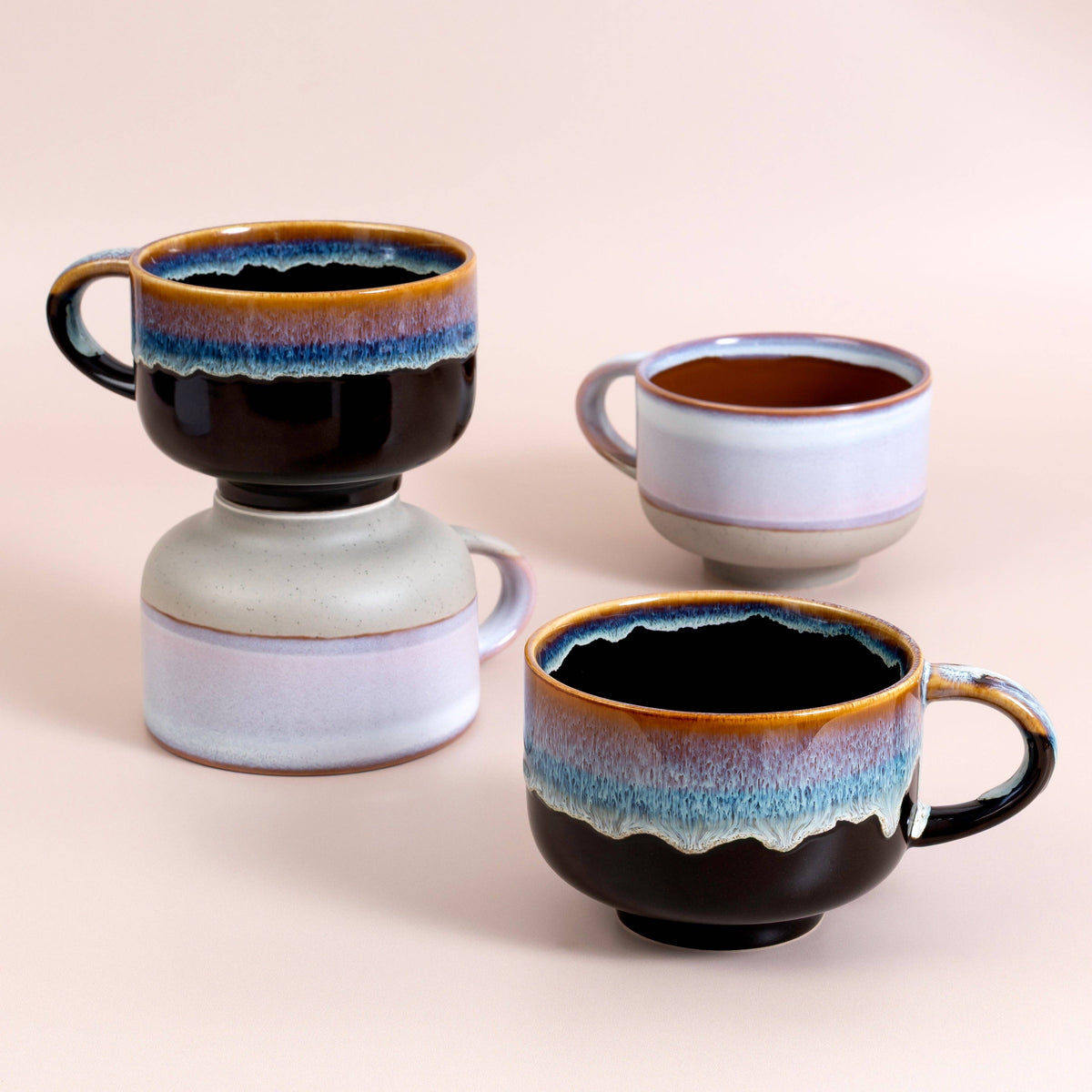 Monsoon Handmade Ceramic Coffee Mug, 16 oz