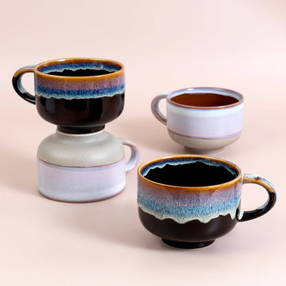 Monsoon Handmade Ceramic Coffee Mug, 16 oz