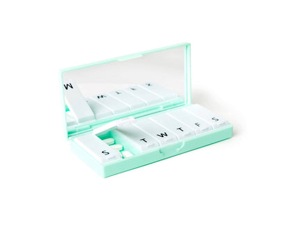 Mint Green 7-Day Pill Organizer