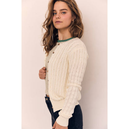 Classic Cable Knit Cardigan