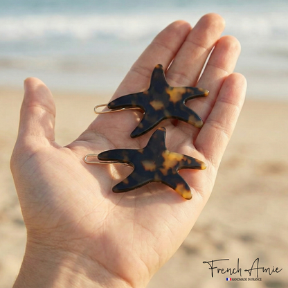 French Amie Starfish Acetate Hair Clip