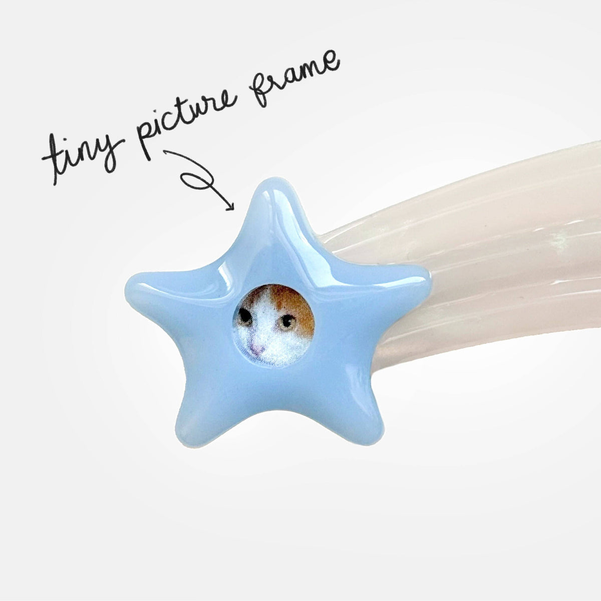 Shooting Star Photo Frame Hair Clips