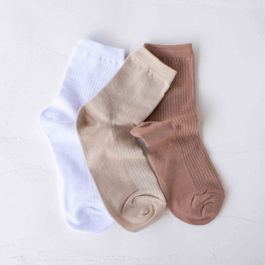 Lightweight Solid Socks