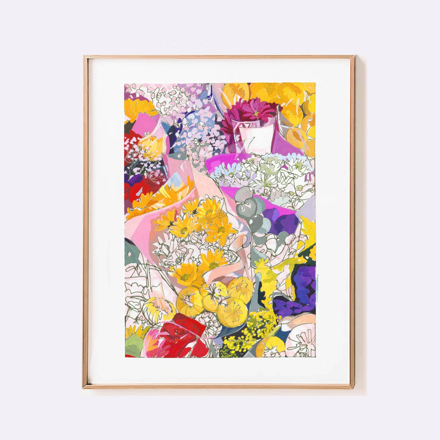 Spring Flowers signed giclee print