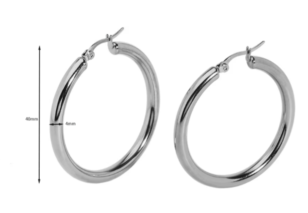 Chunky Classic Waterproof Hoop Earrings