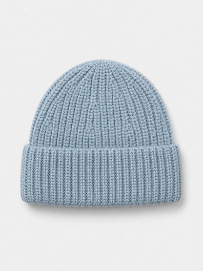 Aura Blue 100% Merino Wool Beanie