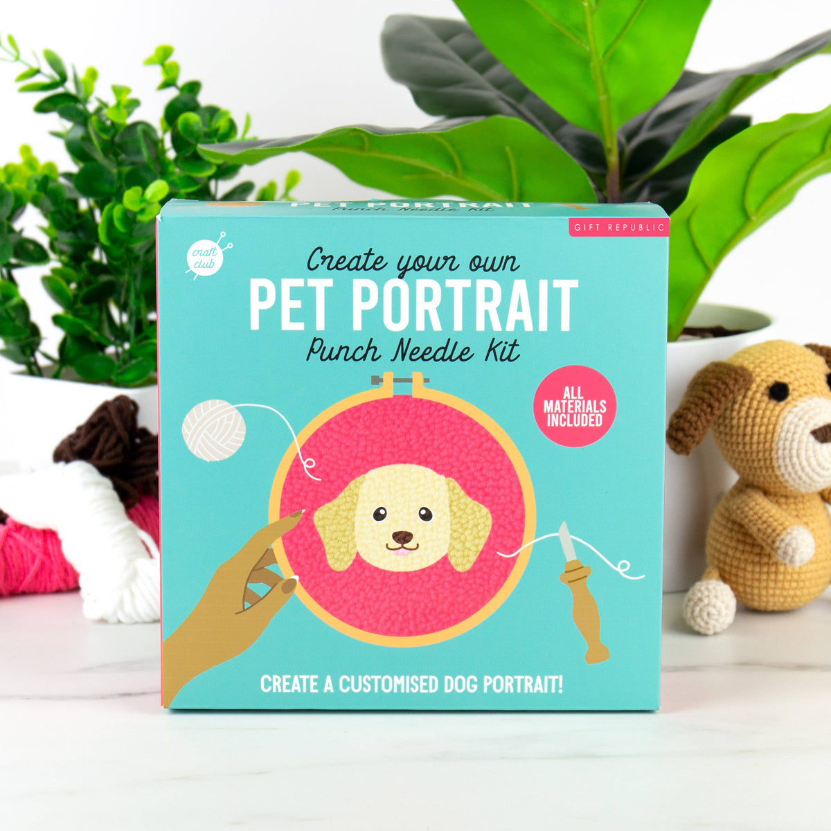Dog Portrait Punch Needle Craft Kit