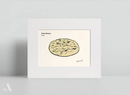 Pizzas of Italy Illustrated Art Print