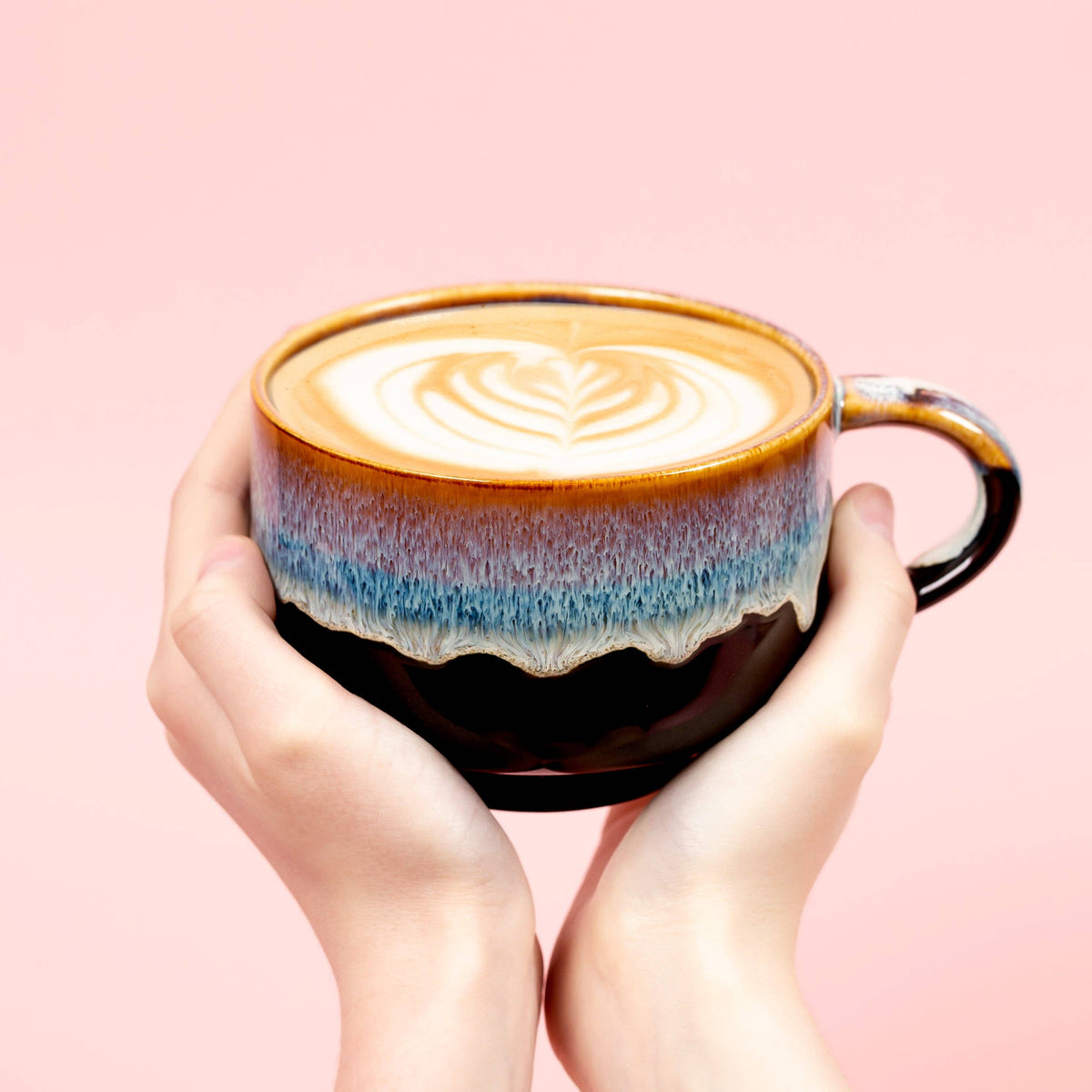 Monsoon Handmade Ceramic Coffee Mug, 16 oz