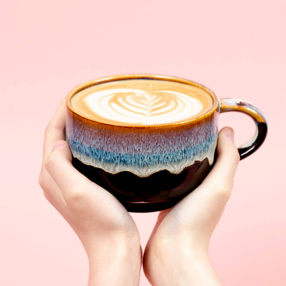 Monsoon Handmade Ceramic Coffee Mug, 16 oz