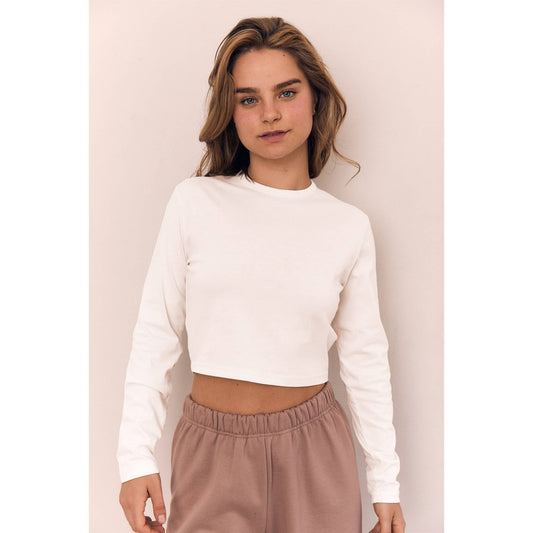 Cropped Long Sleeve Tee