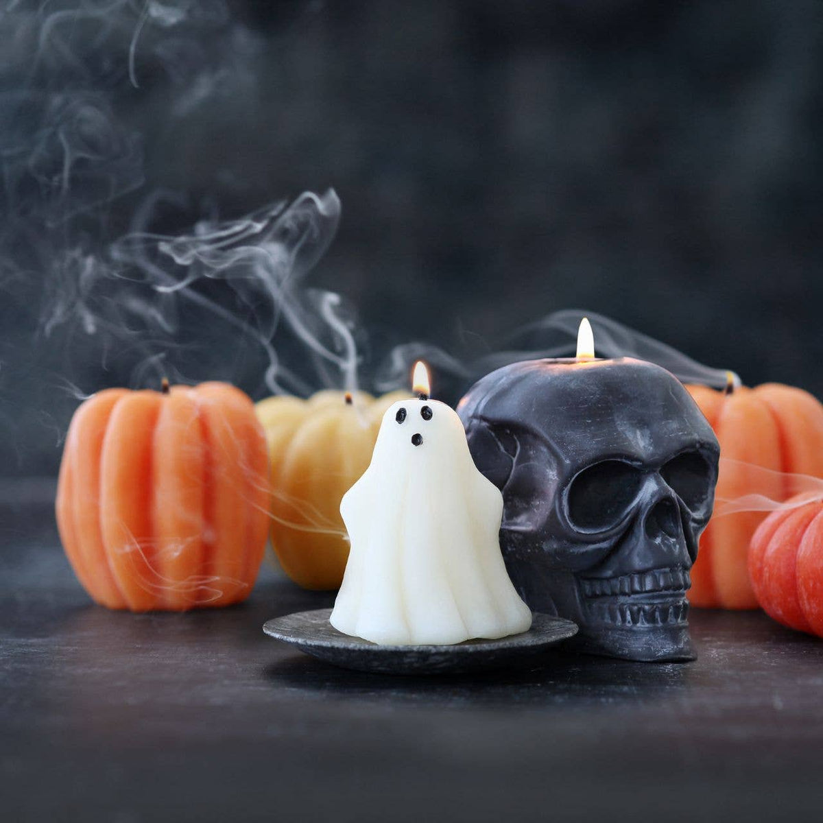 Beeswax Ghost Candle Handmade Halloween Decor