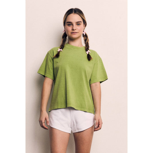 Mineral Washed Relaxed Cotton Tee