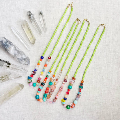 Tutti  Colorful Beaded Necklace