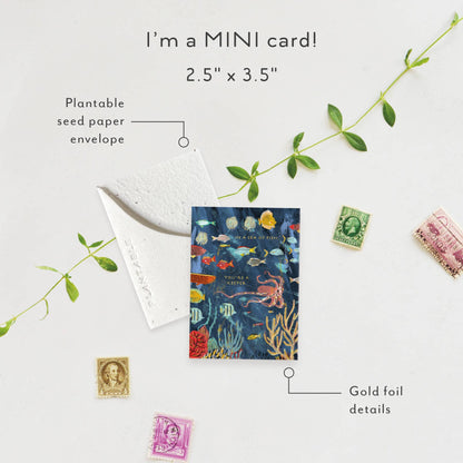 Friendship Mini Greeting Card Plantable Seed Paper