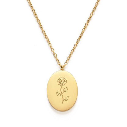 Birth Flower Necklace Series
