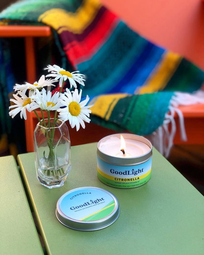 Citronella Natural Palm Wax Candle 6oz Tin