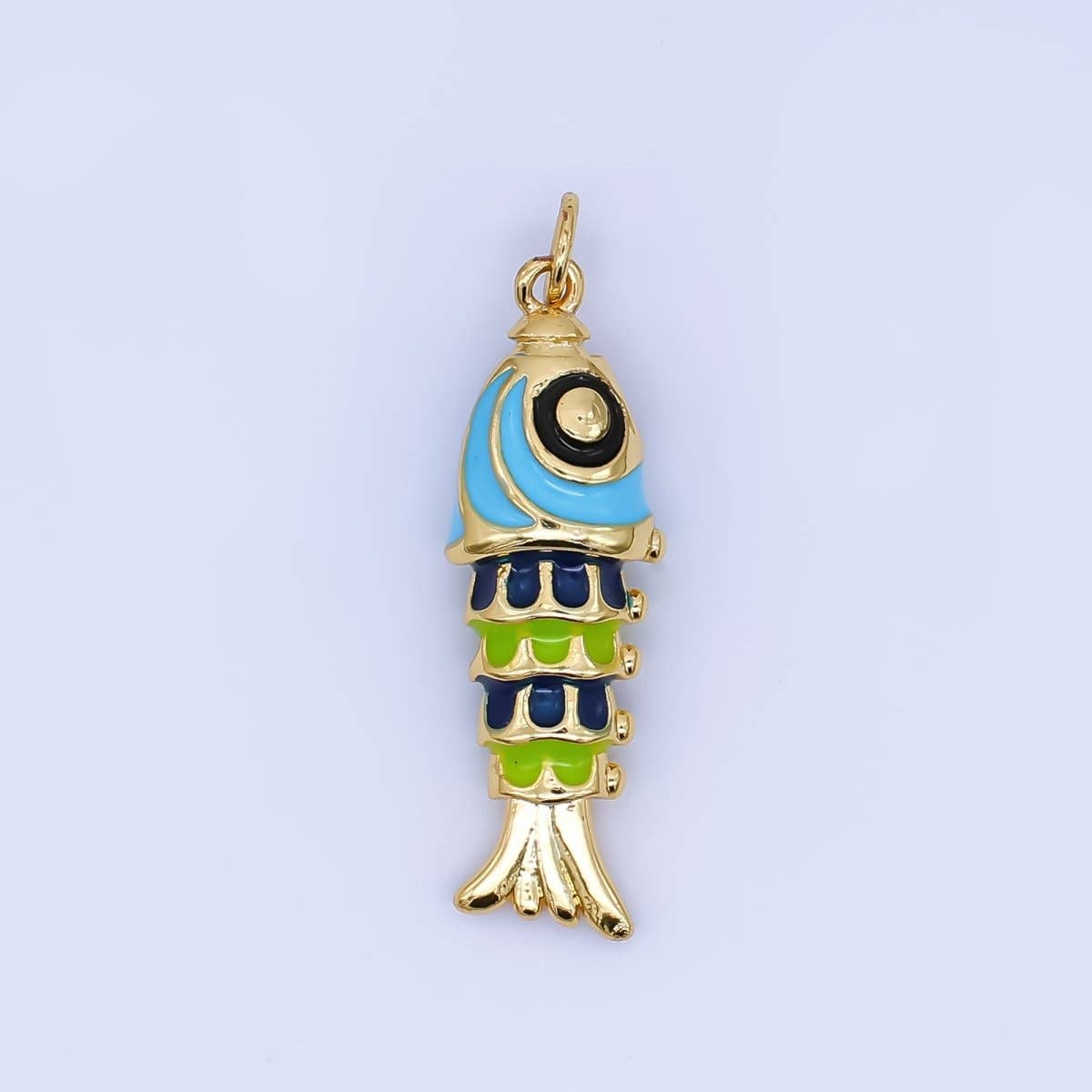 3D Fish Charm Necklace