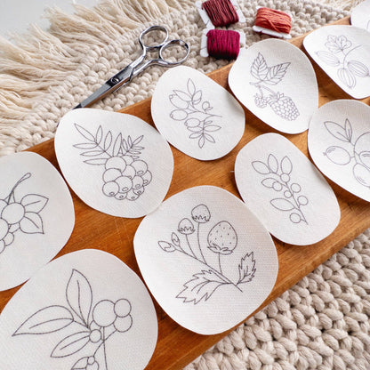 Berry Stick and Stitch Embroidery Patterns