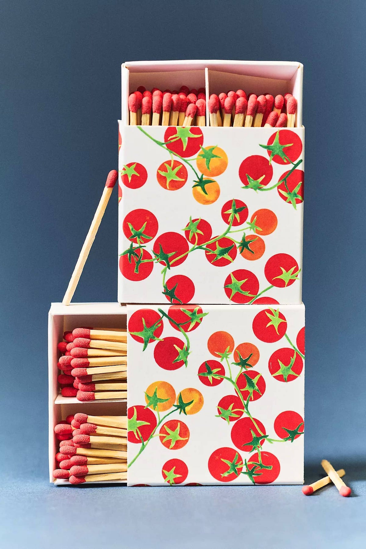 Tomato Vine Hand-Painted Watercolor Matches