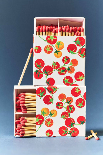 Tomato Vine Hand-Painted Watercolor Matches