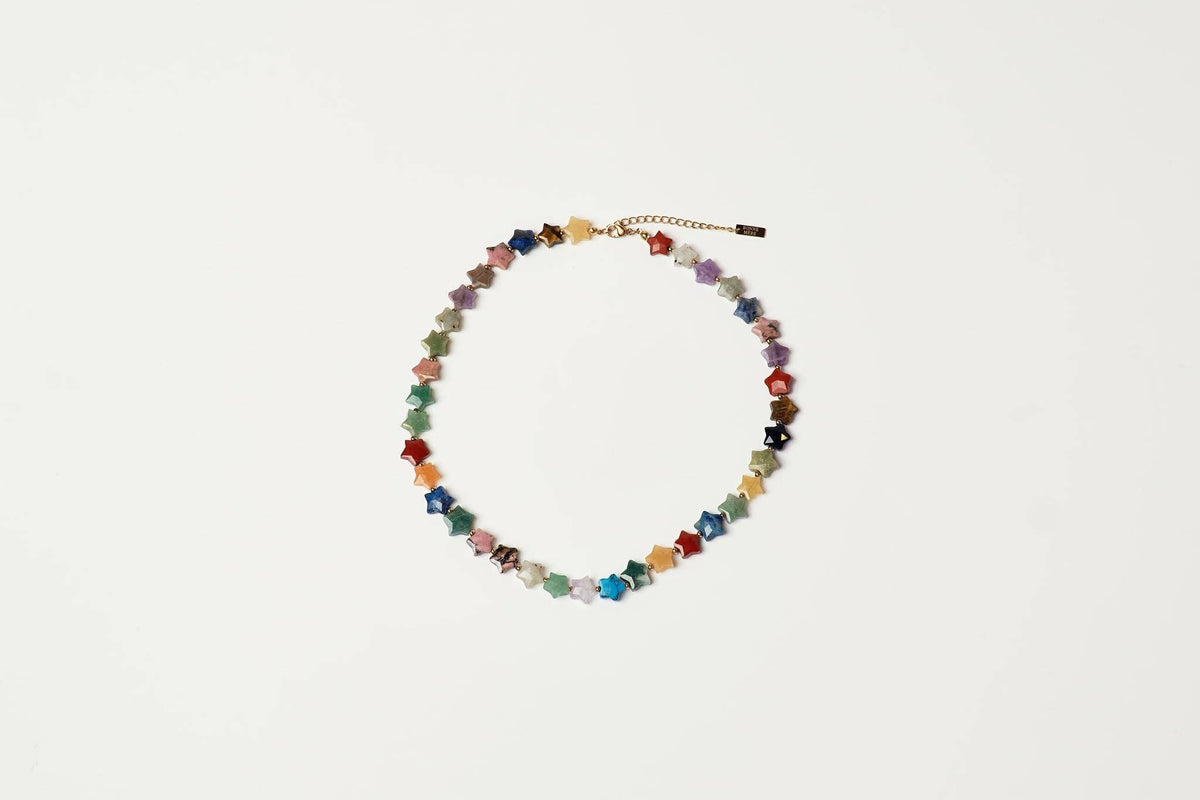 Lucky Stars Chakra Gemstone Necklace