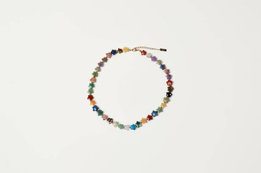 Lucky Stars Chakra Gemstone Necklace