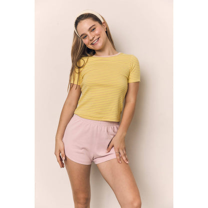Striped Round Neck Tee