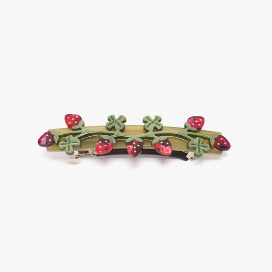 Wild Strawberry Barrette