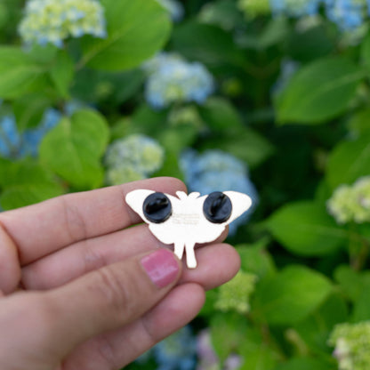 Luna Moth Glow in Dark Hard Enamel Pin