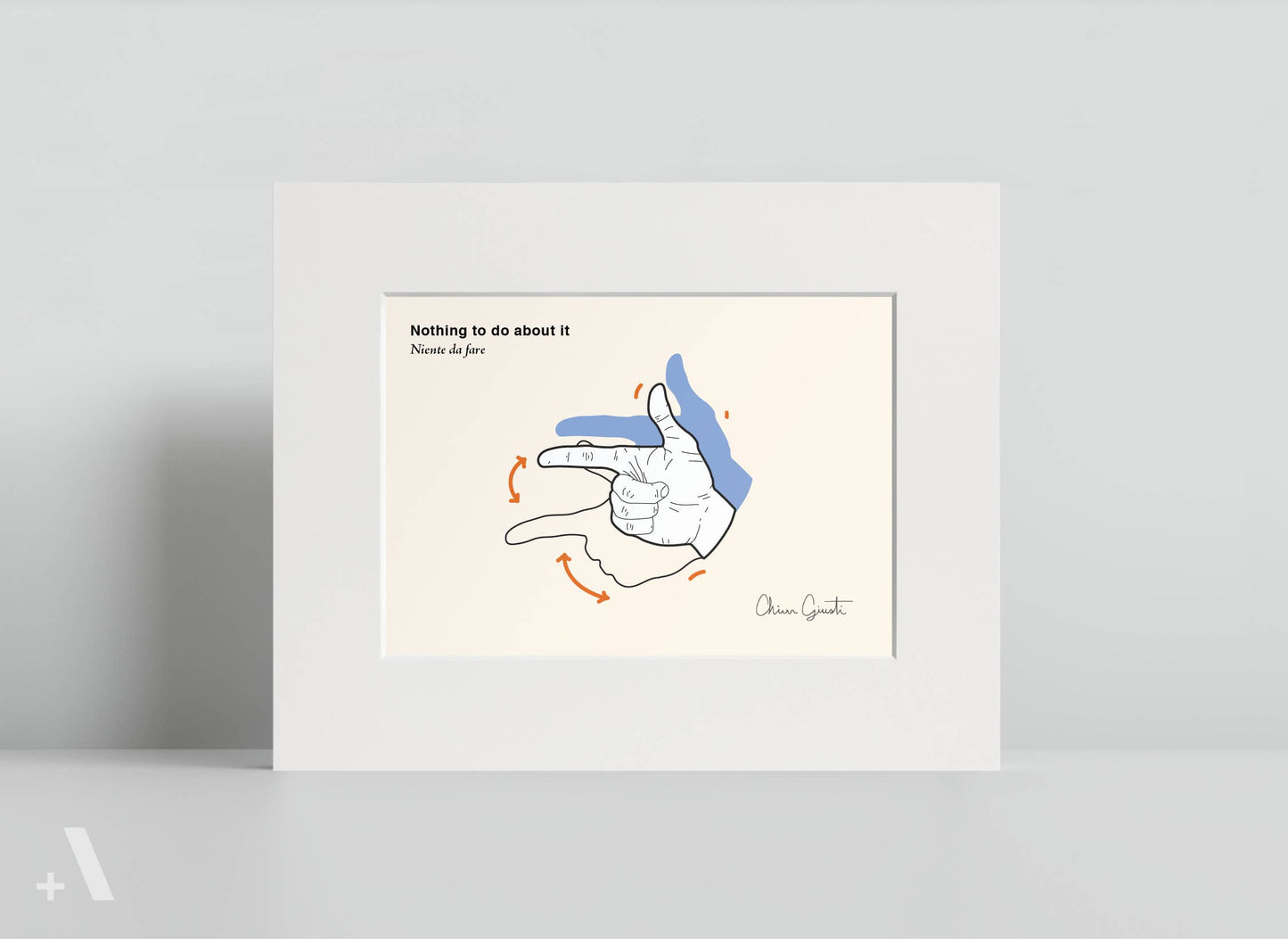 Italian Hand Gestures Illustrated Art Print