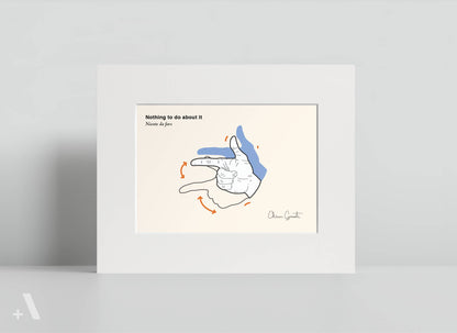 Italian Hand Gestures Illustrated Art Print