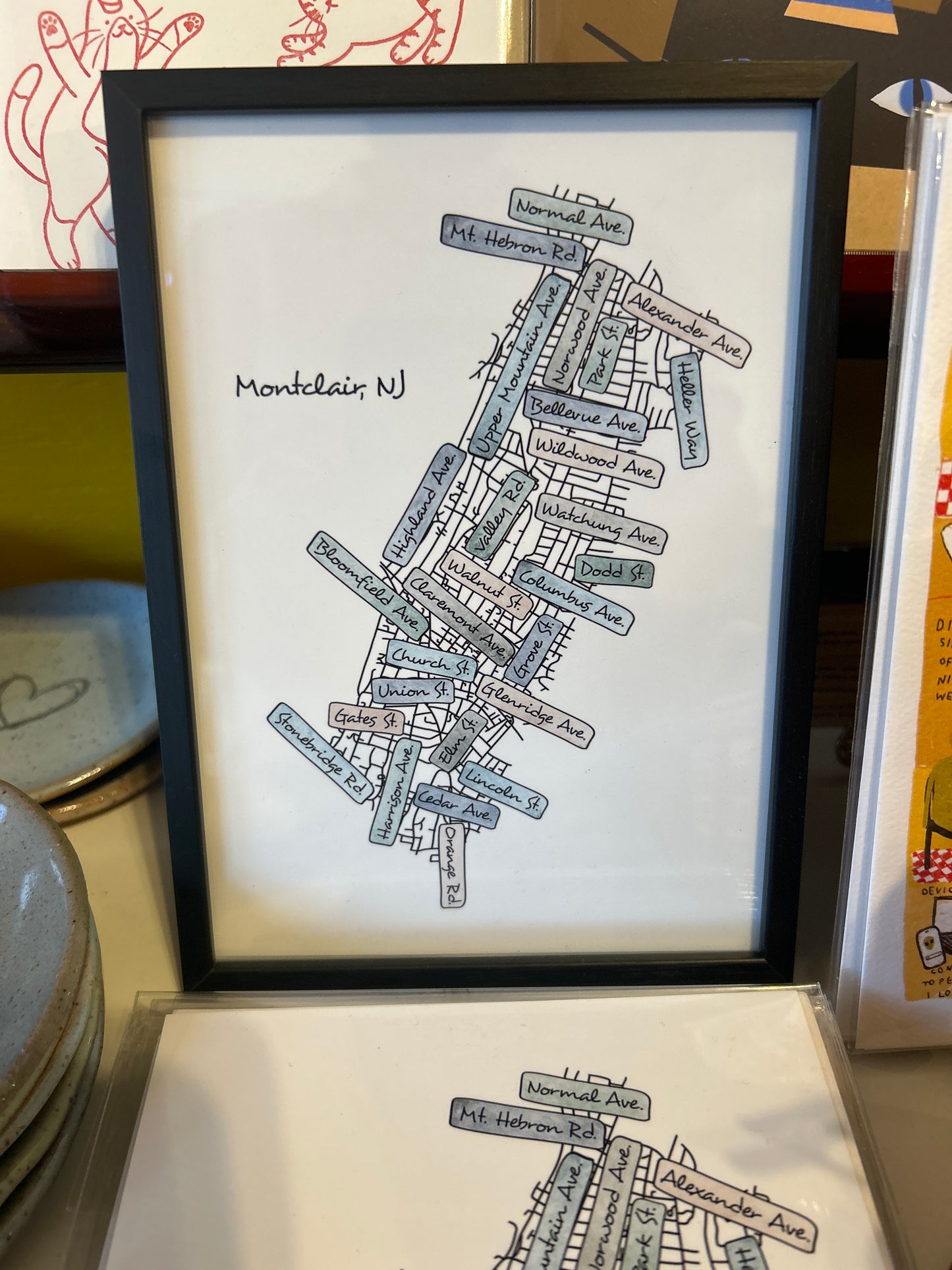 Montclair Street Map Print