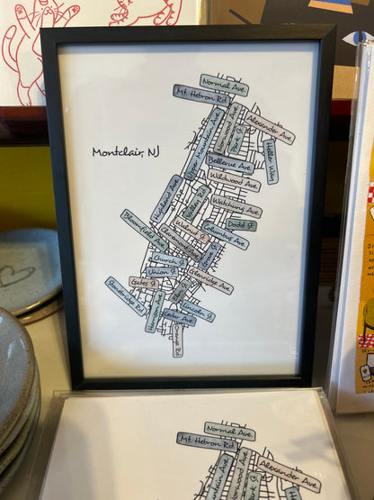 Montclair Street Map Print