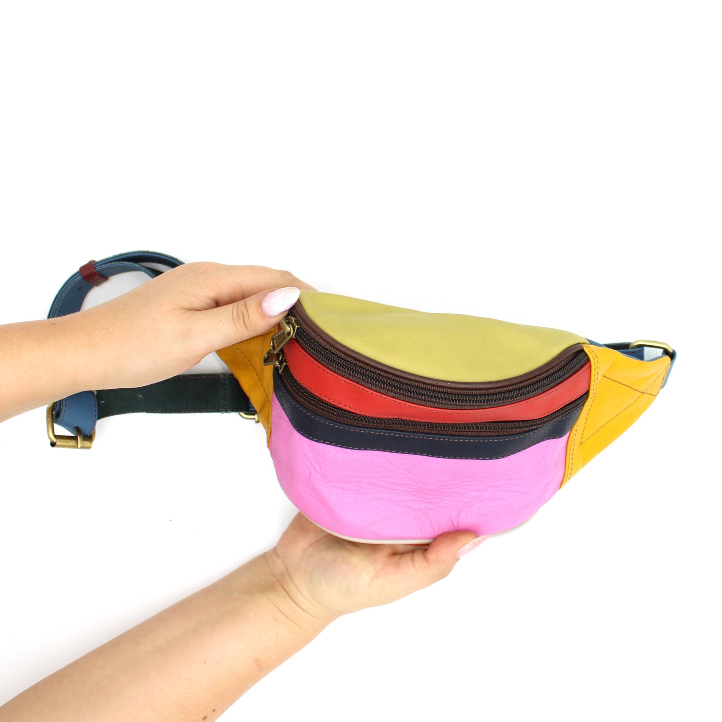 100% Recycled Leather Belt Bag