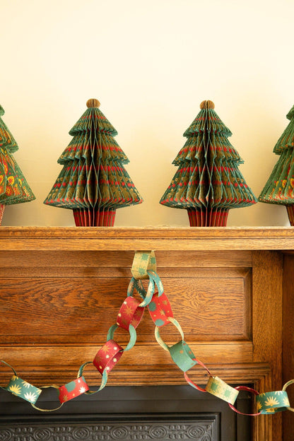 Festive Paper Chain Kit 160 Strips Recycled Paper