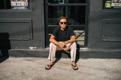 Men's Black Recycled Flip Flops