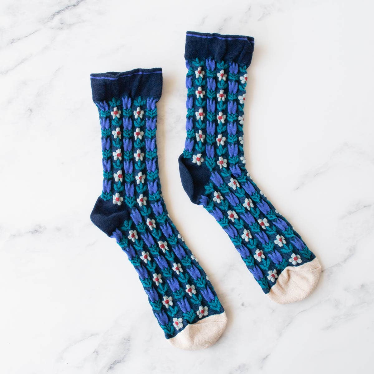 Vintage Floral Casual Socks