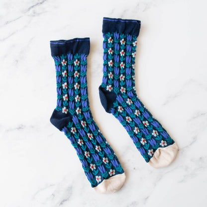 Vintage Floral Casual Socks