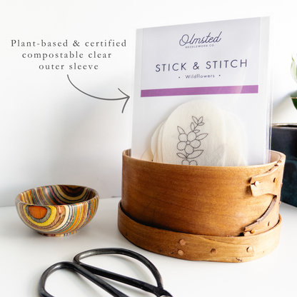 Mini Flowers Stick and Stitch Embroidery Patterns