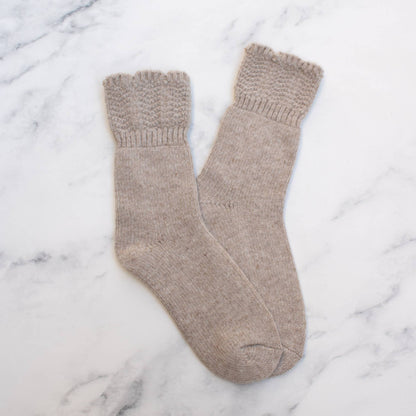 Charlotte Combed Wool and Cashmere Socks