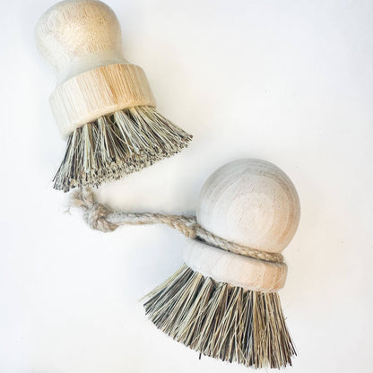 Natural Wood Pot Brush Eco Kitchen Scrubber