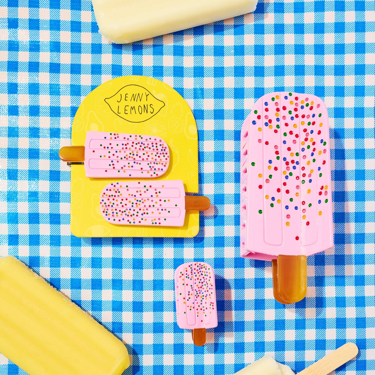 Mini Popsicle Acetate Hair Claw Clip