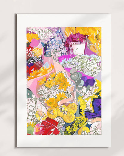 Spring Flowers signed giclee print