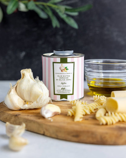 Garlic Extra Virgin Olive Oil Tin, 100 ml