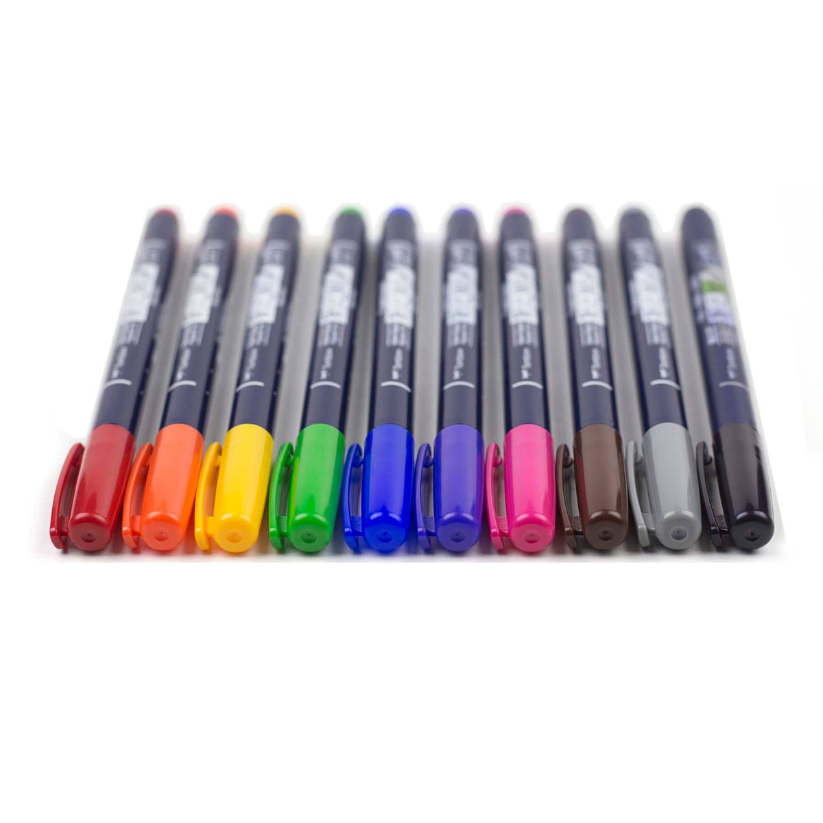 Tombow Fudenosuke Brush Pens, 10-Pack