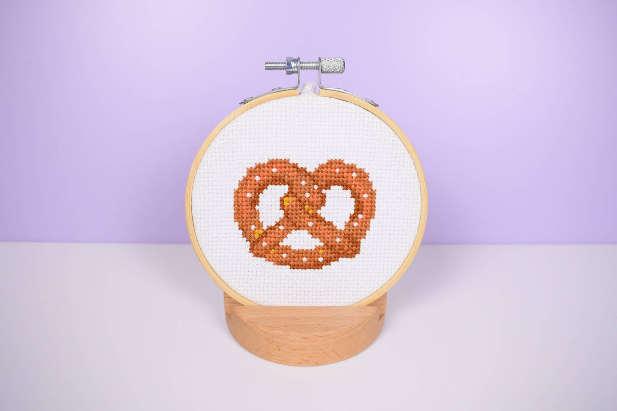 Pretzel Cross Stitch Kit for Beginners