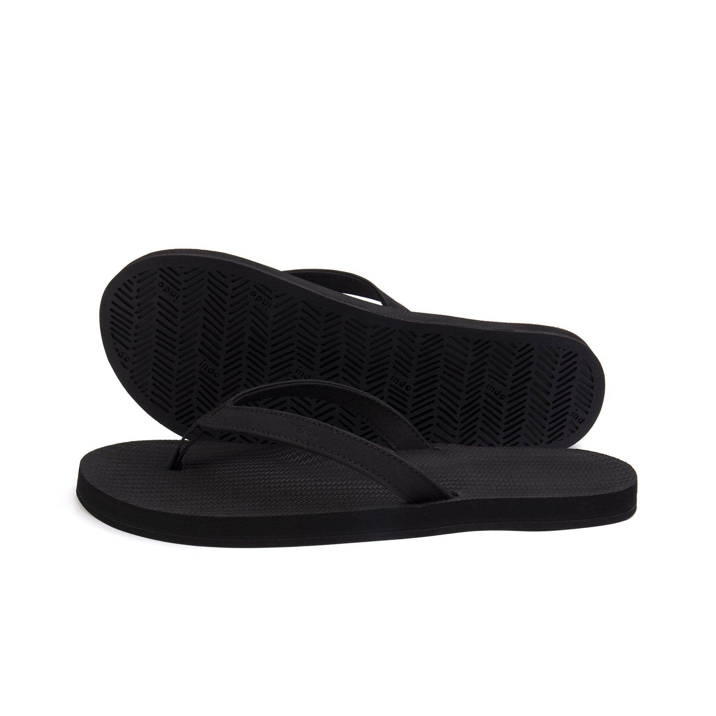 Women's Black Recycled Flip Flops