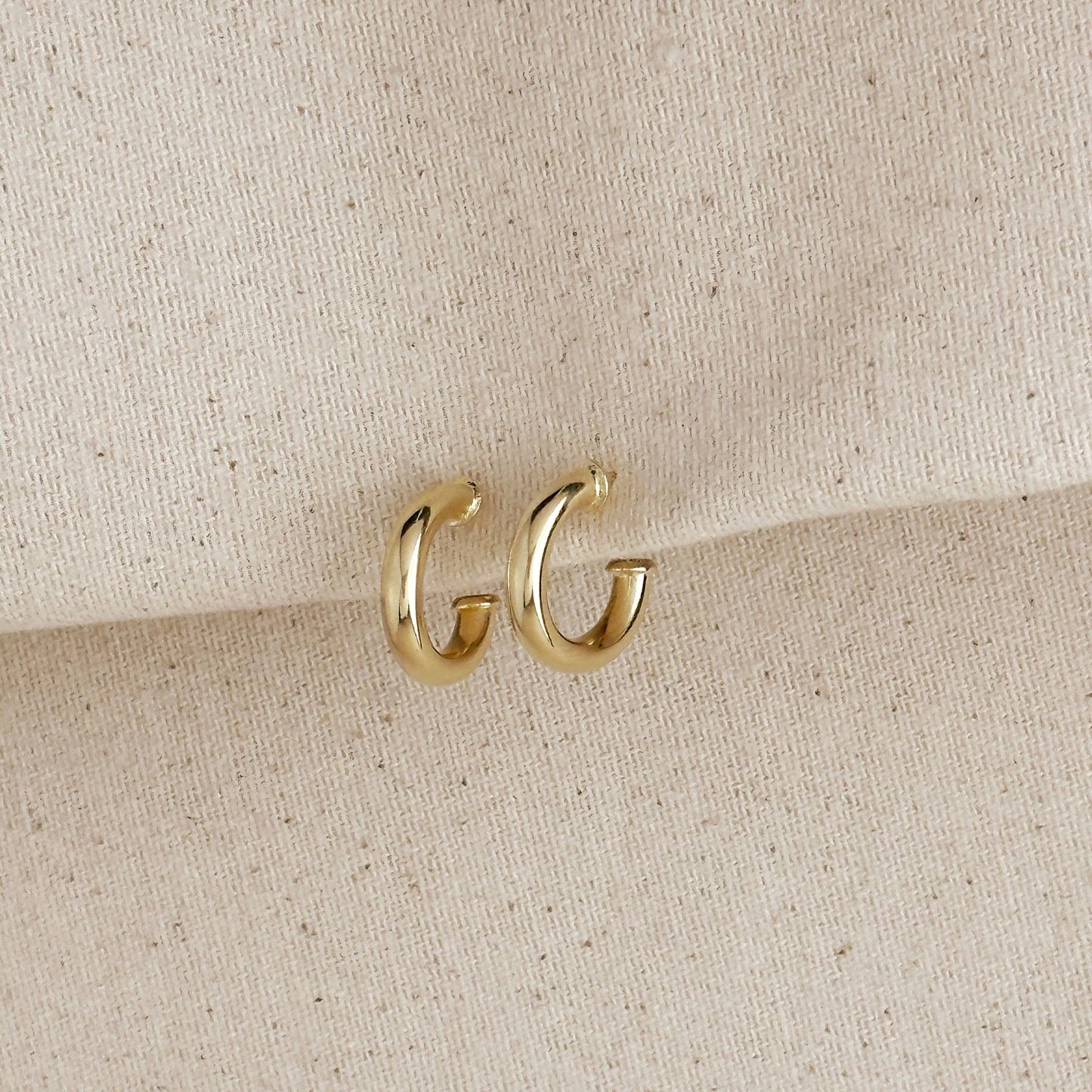 Mini Hoop Earrings (18k Gold Filled)