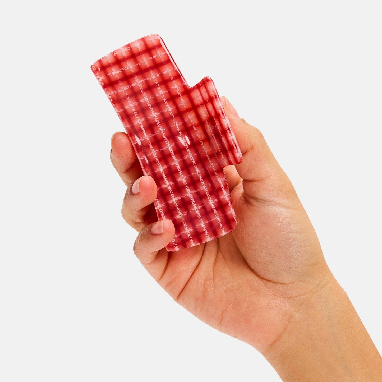 Box Claw in Red Plaid